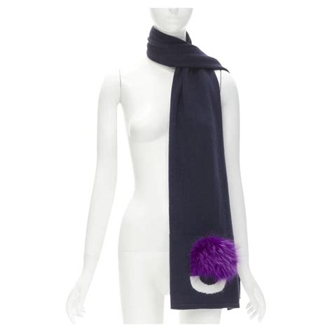 collar scarf fendi|fendi scarf with fur trim.